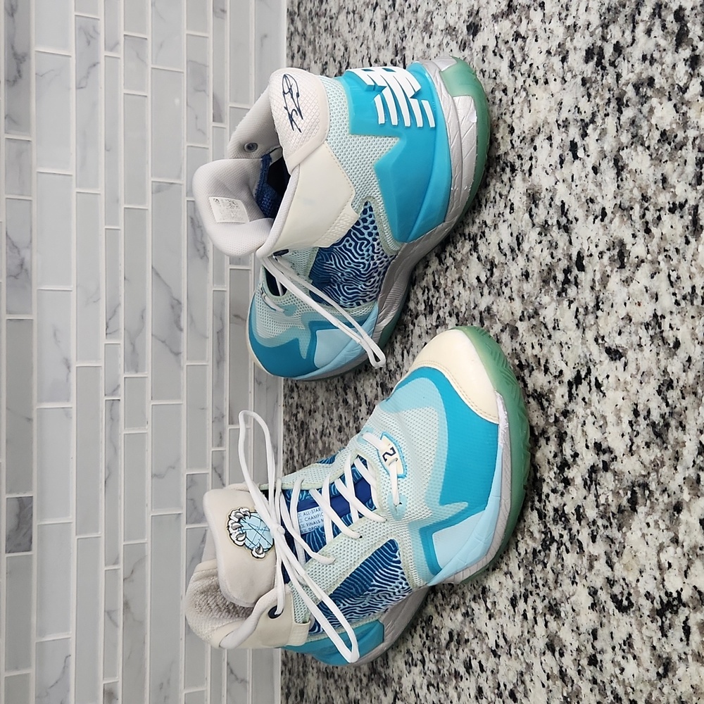 Aqua Blue & Cream New Balance Aaron Nesmith Power Edition Basketball Shoes sz 14